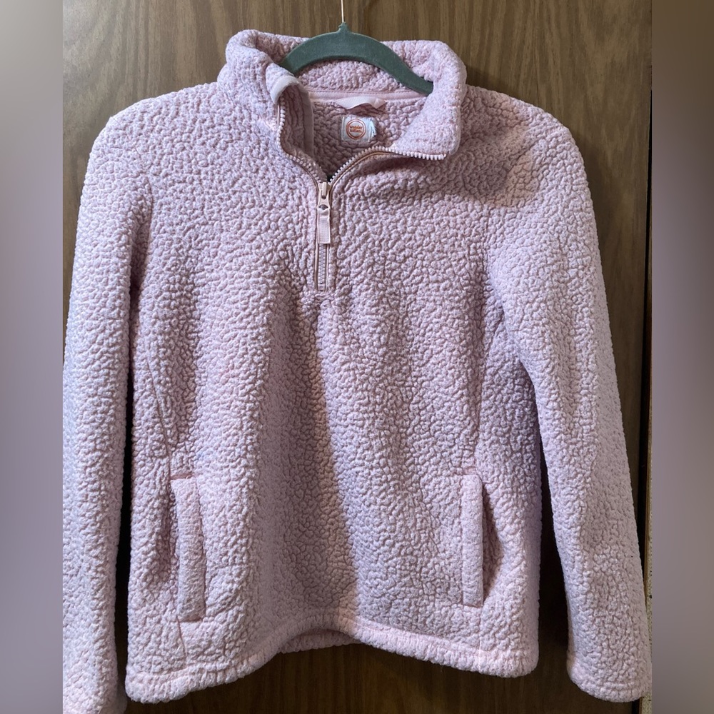Wonder Nation Girls Pale Pink Pullover, Large (10-12)